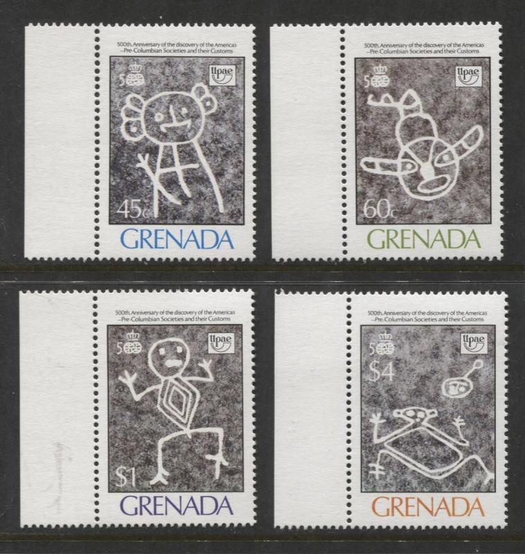 Grenada-Scott 1766-69 -Discovery of America Issue -1989- MNH- Set of 4 Stamps