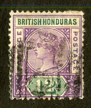 BRITISH HONDURAS 44 USED SCV $3.50 BIN $1.25 ROYALTY