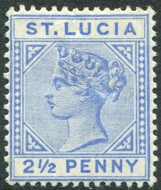 ST LUCIA-1891-98 2½d Ultramarine Sg 46 MOUNTED MINT V48995