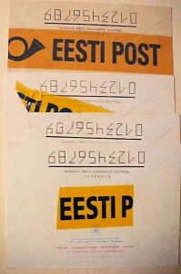 ESTONIA  5 OFFCIALLY SEALED COVERS 