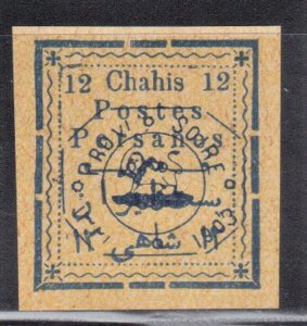 IRAN SC # 340 MH 12c 1903 OVERPRINT