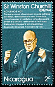 Nicaragua 918, MNH, Birth Centennial of Winston Churchill