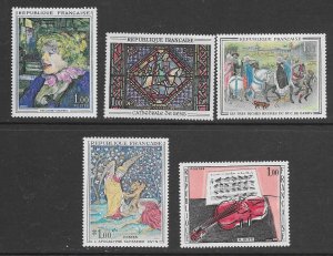 France 1113-7 MNH stock x 15 cpl sets f-vf, see desc. 2020 CV$25.50