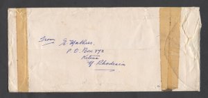 Rhodesia & Nyasaland 1956 multi franked cover to Australia 