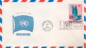 United Nations, First Day Cover, Postal Stationery