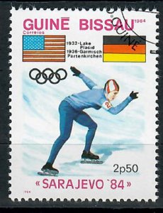 Guinea-Bissau 530 Olympic Ice Skating used single