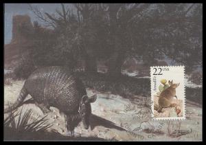 #2296 Armadillo Wildlife Maxi FDC