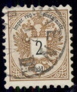 AUSTRIA Offices in Turkey #8 2sld, brown, used, VF