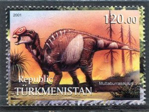 Turkmenistan 2001 DINOSAUR Stamp Perforated Mint (NH)