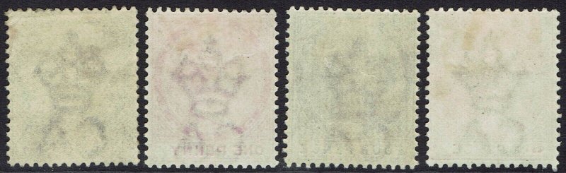 TOBAGO 1885 QV RANGE TO 6D WMK CROWN CA