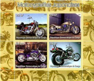 Motorcycles on Stamps - Two Sheet Set 112-13-4