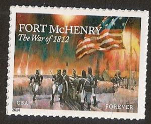 US 4921 War 1812 Fort McHenry F single MNH 2014