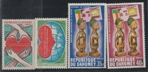 Dahomey SC 283-284, 285-286 Mint Never Hinged