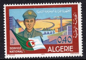 1049 - Algeria 1973 - National Service - Flag - MNH Set