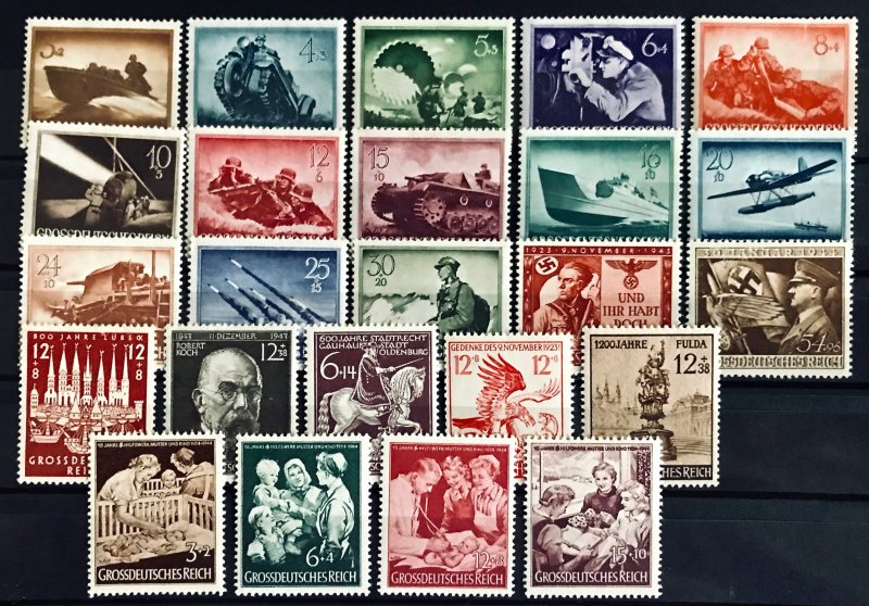 Third Reich: Small Lot Mint Stamps