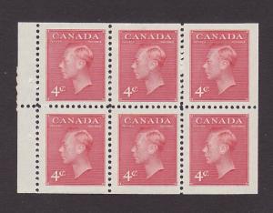 Canada 287b VF MH / MNH Complete Booklet Pane