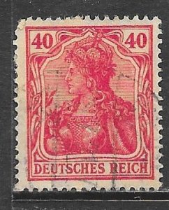 Germany 124: 40pf Germania, used, F-VF