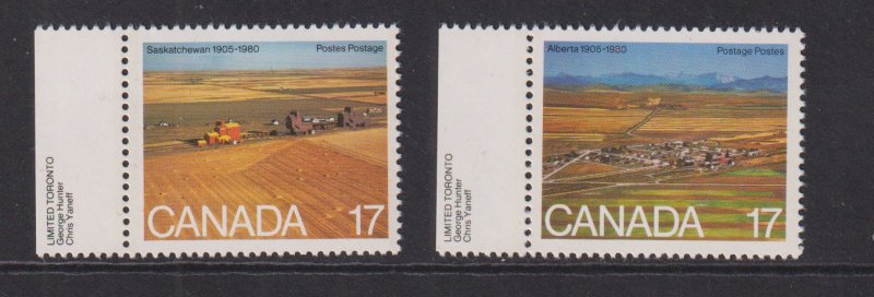 Canada  #863-864  MNH 1980  Saskatchewan and Alberta