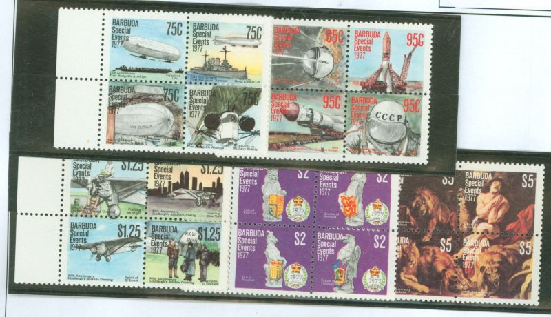 Barbuda #318-322  Single (Complete Set) (Paintings) (Space)