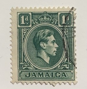 Jamaica  1952  Scott 149  used - 1p,  King George VI