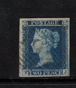 Great Britain #4c (SG #15aa Specialized #ES17) Very Fine Used Violet Blue White