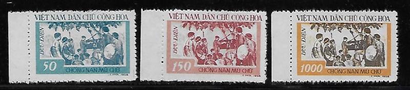 North Viet Nam 64-66 Anti-Illitercy set NGAI