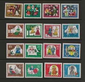 Germany Berlin 1964-7 Humanitarian Relief 4 sets (16 stamps)   MNH