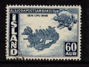 Iceland -  #255 Map- Used