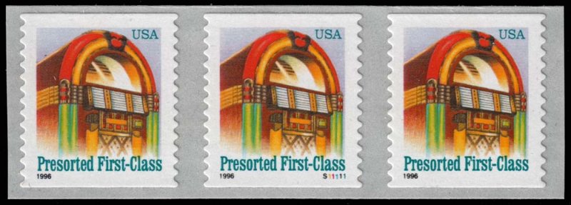 United States - Scott 2912A - Mint-Never-Hinged - Strip-of-Three - PN S11111