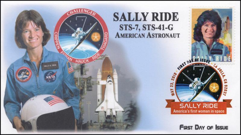 18-112, 2018, Sally K Ride, First Woman Astronaut, DCP, FDC, Space