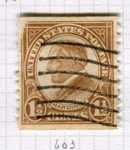USA; 1923 early Coil Stamp fine used Portrait issue 1.5c. value