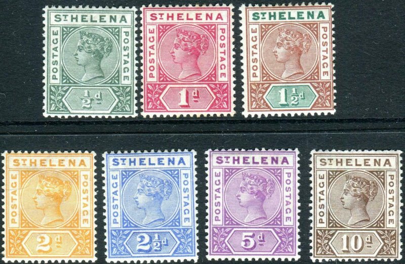 ST HELENA-1890-97 AVERAGE MOUNTED MINT set to 10d Sg 46-52 V42736