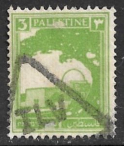 PALESTINE 1927-42 3m RACHEL'S TOMB Sc 64 VFU Printed Matter Triangle Cxl