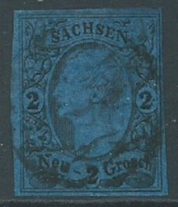 Saxony, Sc #11, 2ng Used