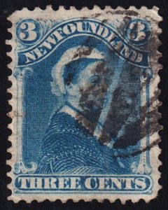 Newfoundland Scott 34 (1873) Used G, CV $75.00 C