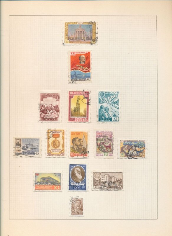 Russia Old/Mid Used on 20 Pages some fancy cancels (Apx 200) BL578