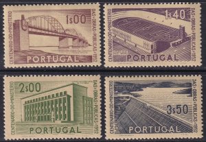 Portugal 1952 Sc 757-60 set MH* some heavy hinging