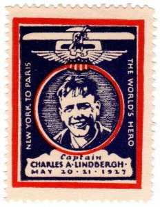 (I.B) US Cinderella : Charles Lindbergh Label (1927)