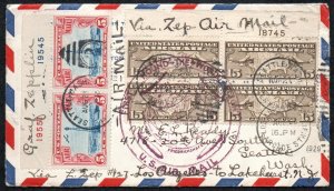 United States 1929 Zeppelin First Round the World Flight Cover