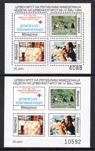 Macedonia RA54a Souvenir Sheets MNH VF