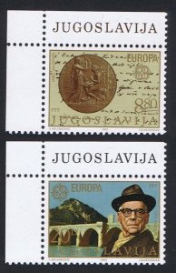 Yugoslavia Nobel Prize Winners Europa CEPT 2v Corners 1983 MNH SC#1626-1627