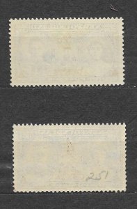 CANADA-NEWFOUNDLAND-1937, Sc#250-51,  MLH, VF. QUEEN ELIZABETH & KING GEORGE VI