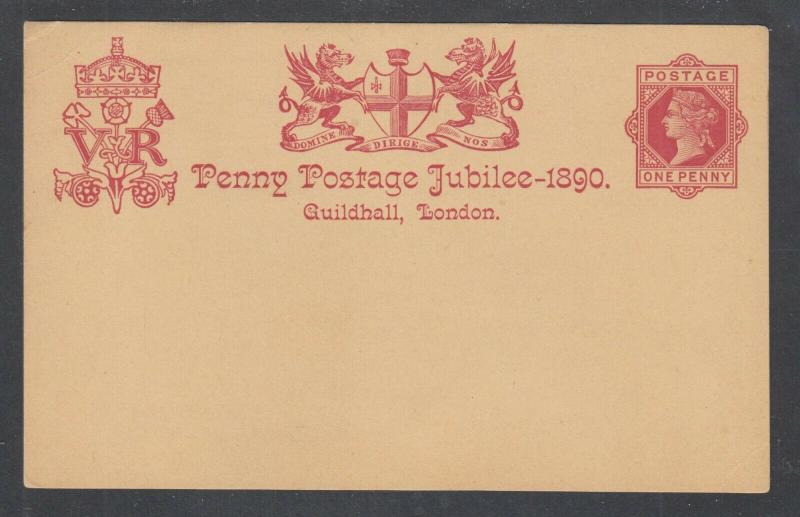 Great Britain H&G 19 mint 1890 1p QV Penny Postage Jubilee Postal Card