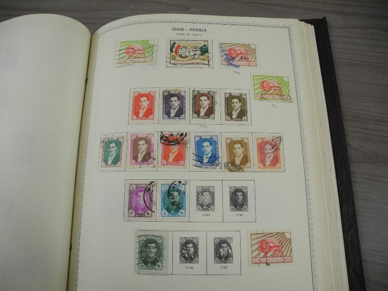 PERSIA, Fantastic Stamp Collection mounted/partially glued in a Minkus