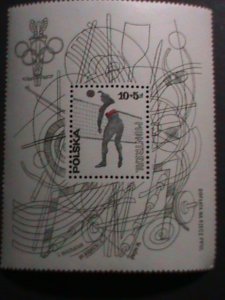 POLAND-1976 OLYMPIC GAMES MONTREAL'76 MNH S/S VERY FINE WE SHIP TO WORLD WIDE