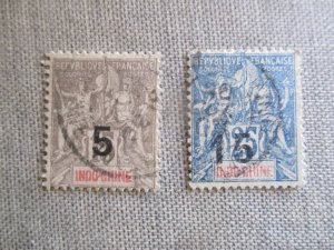 Indo-China,Scott# 22-23,used