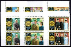 Manama 1971 Mi#633/638 CHARLES DE GAULLE/KENNEDY/CHURCHILL Set (6) in PAIR MNH