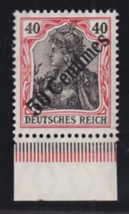 Germany Off Turkey Sc 58 MNH. 1908 50c on 40pf VF+