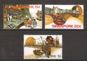 Singapore Sc 222-224 MNH. 1975 Tourism, complete set, VF