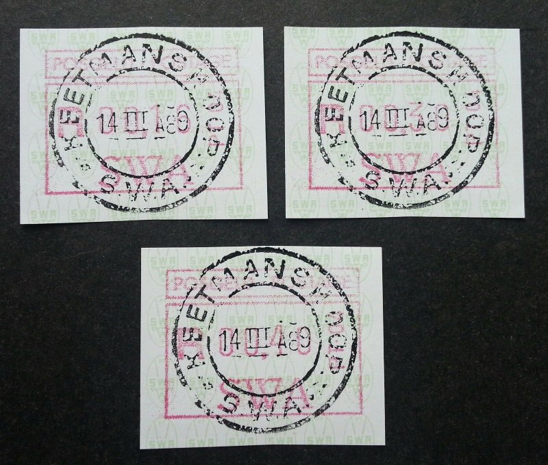 South Africa SWA 1989 ATM frama label stamp) CTO
